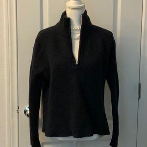 Jenni Kayne Merino Wool Boucle Half zip Sweater L/XL